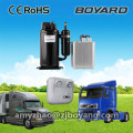 hermetic rotary bldc solar power r134a dc compressor for dc powered 12/24v truck sleeper air conditioner